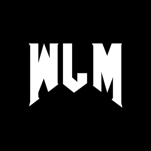 Diseño de logotipo de letra WLM para una empresa de tecnología Diseño del logotipo WLM combinación de colores blanco y negro Logotipo WLM vector diseño WLM icono WLM alfabeto WLM tipografía diseño del logotipo