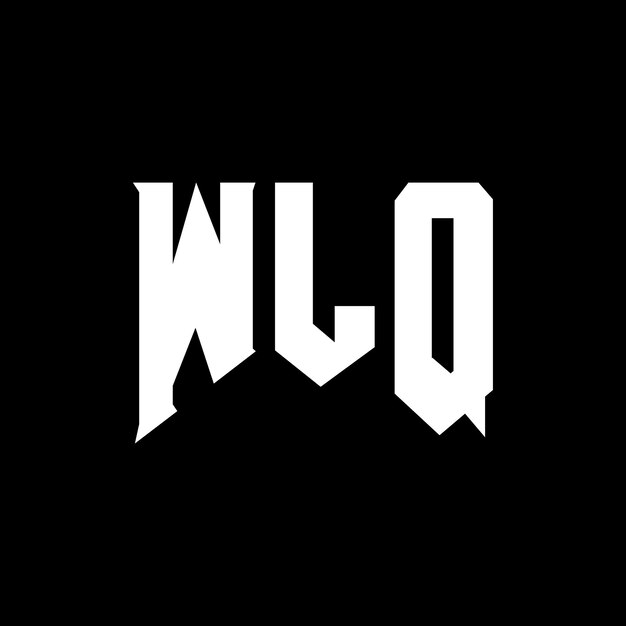 Diseño de logotipo de letra WLQ para una empresa de tecnología Diseño del logotipo WLQ combinación de colores blanco y negro WLQ logo WLQ vector WLQ diseño WLQ icono WLQ alfabeto WLQ tipografía diseño del logotipo