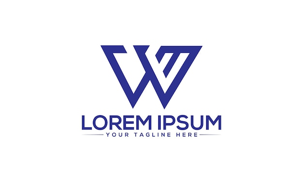 Diseño de logotipo de letra WM Diseño de logotipo único y profesional WM MW