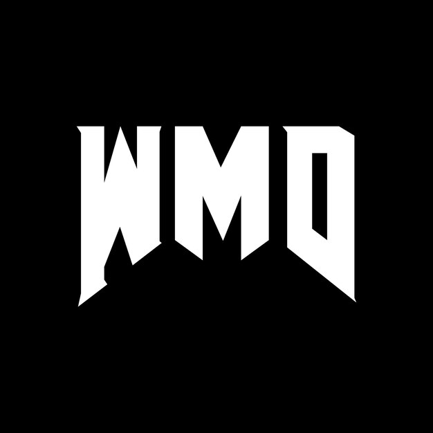 Diseño de logotipo de letra de WMD para una empresa de tecnología Diseño del logotipo de WMD combinación de colores blanco y negro Diseño del icono de WMD Vector del logotipo del WMD Alfabeto del WMD Tipografía del logotipo