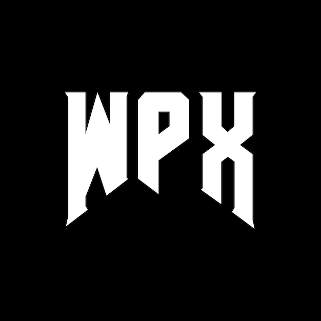 Diseño de logotipo de letra WPX para la compañía de tecnología WPX diseño de logotipo combinación de colores blanco y negro WPX logotipo WPX vector WPX diseño WPX icono WPX alfabeto WPX tipografía diseño del logotipo