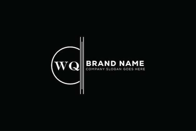 Diseño del logotipo de la letra WQ plantilla vectorial del logotipo del monograma de negocios y bienes raíces WQ