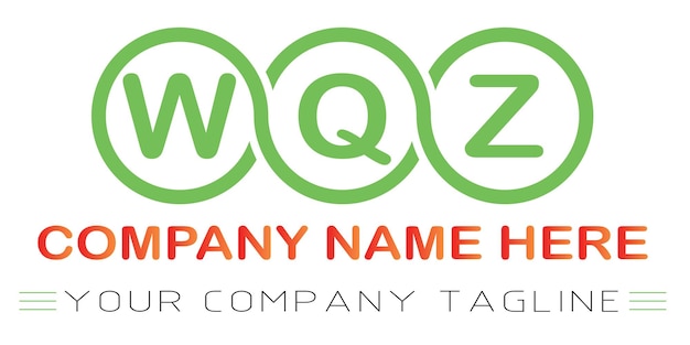 Diseño de logotipo de letra WQZ