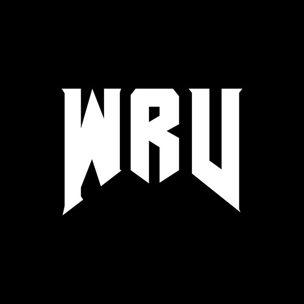 Diseño de logotipo de letra WRV para una empresa de tecnología Diseño de Logotipo WRV combinación de colores blanco y negro WRV logotipo Vector WRV diseño WRV icono WRV alfabeto WRV tipografía diseño de logotipo