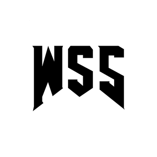 Diseño de logotipo de letra WSS para una empresa de tecnología Diseño del logotipo WSS combinación de colores blanco y negro Logotipo WSS vector diseño WSS icono WSS alfabeto WSS tipografía diseño del logotipo