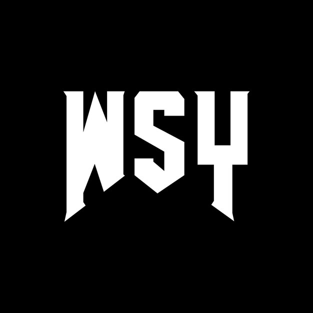 Diseño de logotipo de letra WSY para una empresa de tecnología Diseño de diseño de logotipo WSY combinación de colores blanco y negro Diseño de icono WSY Vector WSY Diseño de iconos WSY Alfabeto WSY Tipo de diseño del logotipo