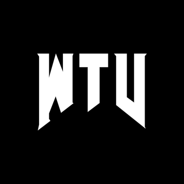 Diseño de logotipo de letra WTV para una empresa de tecnología Diseño del logotipo WTV combinación de colores blanco y negro Logotipo WTV vector diseño WTV icono WTV alfabeto WTV tipografía diseño del logotipo