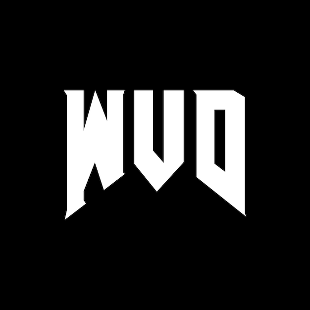 Diseño de logotipo de letra WVD para una empresa de tecnología Diseño del logotipo WVD combinación de colores blanco y negro Logotipo WVD vector diseño WVD icono WVD alfabeto WVD tipografía diseño del logotipo