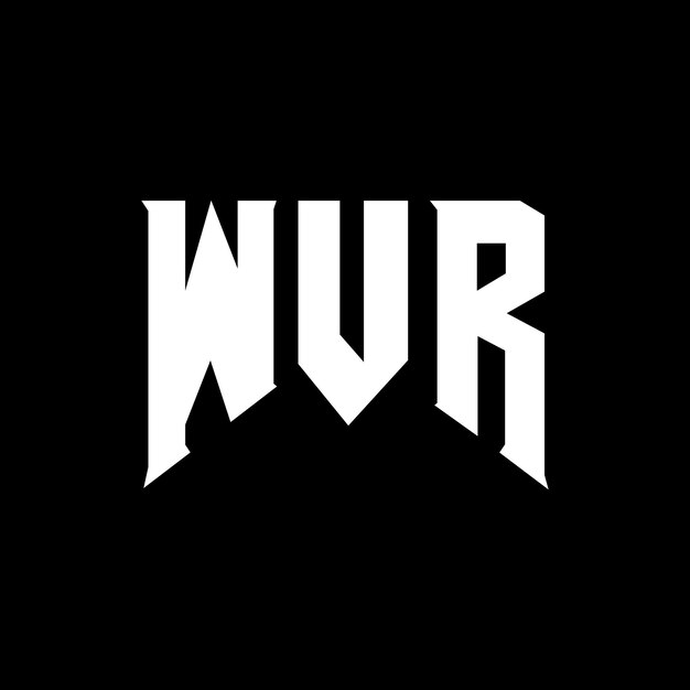 Diseño de logotipo de letra WVR para una empresa de tecnología Diseño del logotipo WVR combinación de colores blanco y negro Logotipo WVR vector diseño WVR icono WVR alfabeto WVR tipografía diseño del logotipo