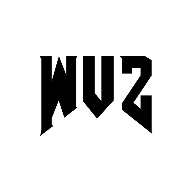 Diseño de logotipo de letra WVZ para una empresa de tecnología Diseño de Logotipo WVZ combinación de colores blanco y negro Logotipo WWZ vector Diseño de WVZ icono WVZ alfabeto WVZ tipografía Diseño del logotipo