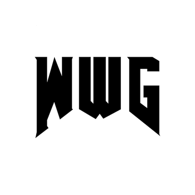 Diseño de logotipo de letra WWG para una empresa de tecnología Diseño del logotipo WWG combinación de colores blanco y negro Logotipo WWG vector diseño WWG icono WWG alfabeto diseño del logotipo de tipografía WWG
