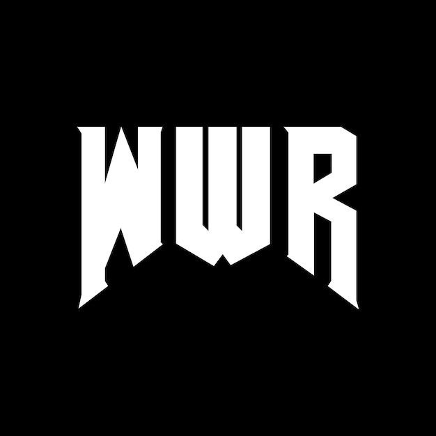 Diseño de logotipo de letra WWR para una empresa de tecnología Diseño del logotipo WWR combinación de colores blanco y negro Logotipo WWR Vector diseño del logotipo icono WWR Alfabeto WWR Tipografía diseño del Logotipo