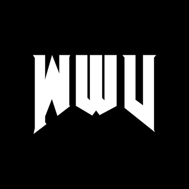 Diseño de logotipo de letra WWV para una empresa de tecnología Diseño del logotipo WWV combinación de colores blanco y negro Logotipo WWV vector diseño WWV icono WWV alfabeto WWV tipografía diseño del logotipo