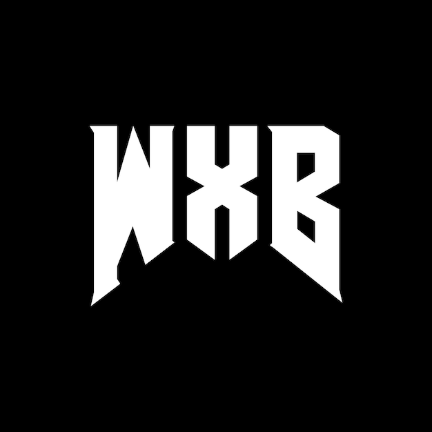 Diseño de logotipo de letra WXB para una empresa de tecnología Diseño de logos WXB combinación de colores blanco y negro Logotipo WXB vector WXB diseño Icono WXB alfabeto WXB tipografía Diseño de Logotipo
