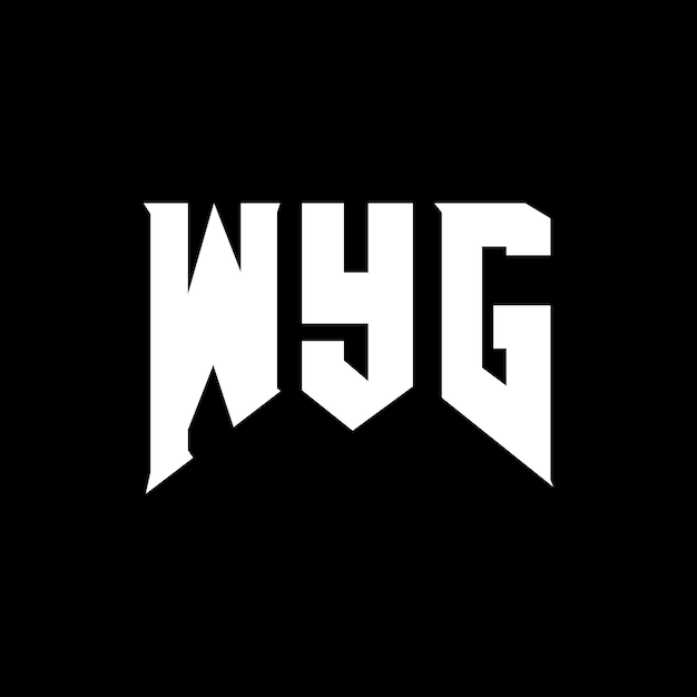 Diseño de logotipo de letra WYG para una empresa de tecnología Diseño del logotipo WYG combinación de colores blanco y negro Logotipo WYG vector diseño WYG icono WYG alfabeto WYG tipografía diseño del logotipo