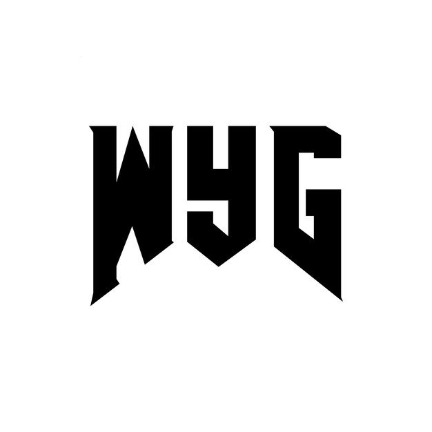 Diseño de logotipo de letra WYG para una empresa de tecnología Diseño del logotipo WYG combinación de colores blanco y negro Logotipo WYG vector diseño WYG icono WYG alfabeto WYG tipografía diseño del logotipo