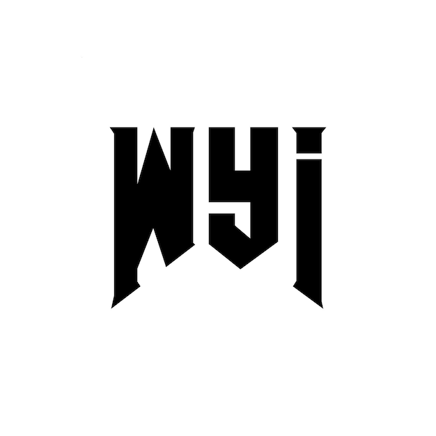 Diseño de logotipo de letra WYI para una empresa de tecnología Diseño del logotipo WYI combinación de colores blanco y negro Logotipo WYI vector diseño WYI icono WYI alfabeto WYI tipografía diseño del logotipo