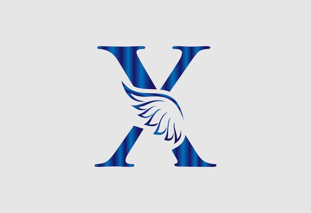 Diseño del logotipo de la letra X y el diseño del logotipo del monograma