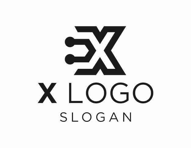 Diseño de logotipo de letra X