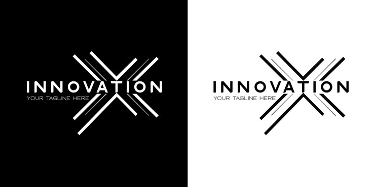 Diseño de logotipo de letra X