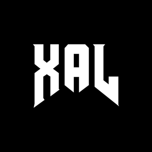 Diseño de logotipo de letra XAL para una empresa de tecnología XAL diseño de logotipo combinación de colores blanco y negro XAL logotipo XAL vector XAL diseño XAL icono XAL alfabeto XAL tipografía diseño del logotipo