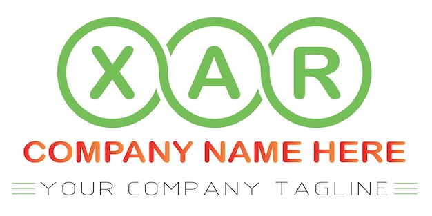 Diseño de logotipo de letra XAR