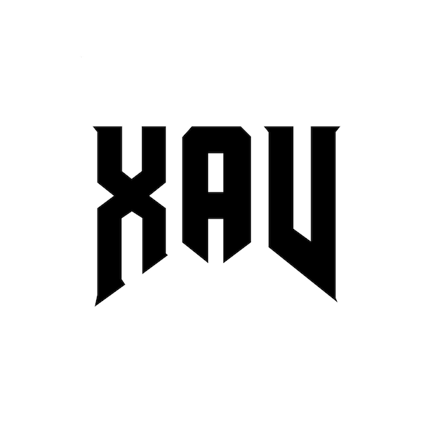 Diseño de logotipo de letra XAV para una empresa de tecnología XAV diseño de logotipo combinación de colores blanco y negro XAV logotipo XAV vector XAV diseño XAV icono XAV alfabeto XAV tipografía diseño de logotip