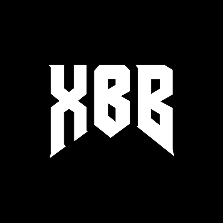 Vector diseño de logotipo de letra xbb para una empresa de tecnología diseño del logotipo xbb combinación de colores blanco y negro xbb logotipo vector xbb diseño icono xbb alfabeto xbb tipografía diseño del logotipo xbb