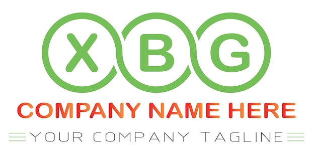 Diseño de logotipo de letra XBG