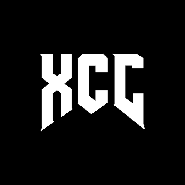 Diseño de logotipo de letra XCC para la compañía de tecnología XCC diseño de logotipo combinación de colores blanco y negro XCC logotipo XCC vector XCC diseño XCC icono XCC alfabeto XCC tipografía diseño del logotipo