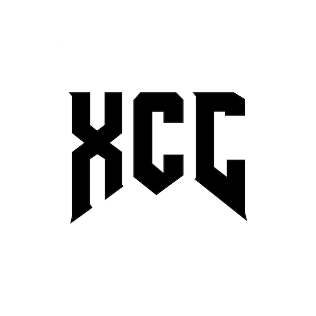 Diseño de logotipo de letra XCC para la compañía de tecnología XCC diseño de logotipo combinación de colores blanco y negro XCC logotipo XCC vector XCC diseño XCC icono XCC alfabeto XCC tipografía diseño del logotipo