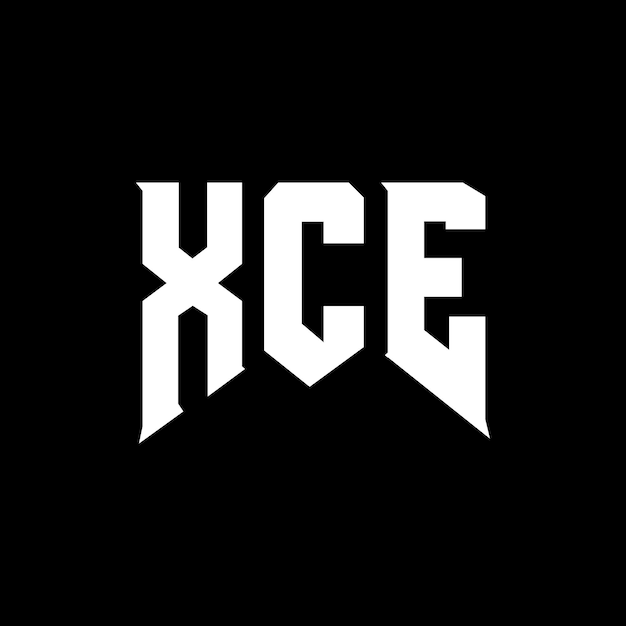 Diseño de logotipo de letra XCE para la empresa de tecnología XCE diseño de logotipo combinación de colores blanco y negro XCE logotipo XCE vector XCE diseño XCE icono XCE alfabeto XCE tipografía diseño del logotipo
