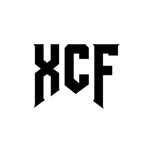 Diseño de logotipo de letra XCF para una empresa de tecnología Diseño del logotipo XCF combinación de colores blanco y negro XCF logo XCF vector XCF diseño Icono XCF alfabeto XCF tipografía diseño del logotipo