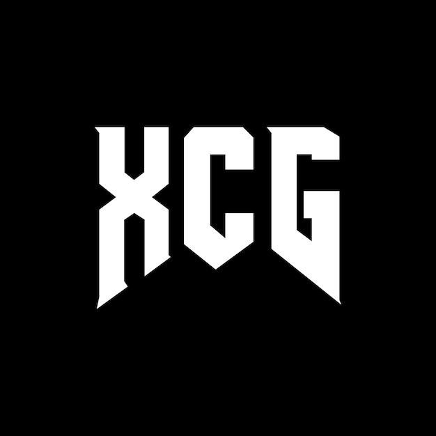 Diseño de logotipo de letra XCG para la compañía de tecnología XCG diseño de logotipo combinación de colores blanco y negro XCG logotipo XCG vector XCG diseño icono XCG alfabeto XCG tipografía diseño de logotip