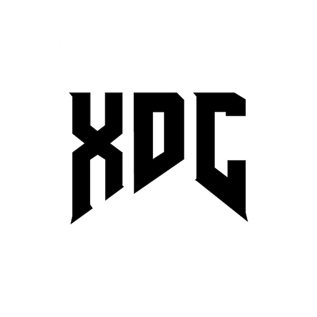 Diseño de logotipo de letra XDC para una empresa de tecnología Diseño de Logotipo XDC combinación de colores blanco y negro XDC logotipo XDC vector XDC diseño Icono XDC alfabeto XDC tipografía diseño de logotipo