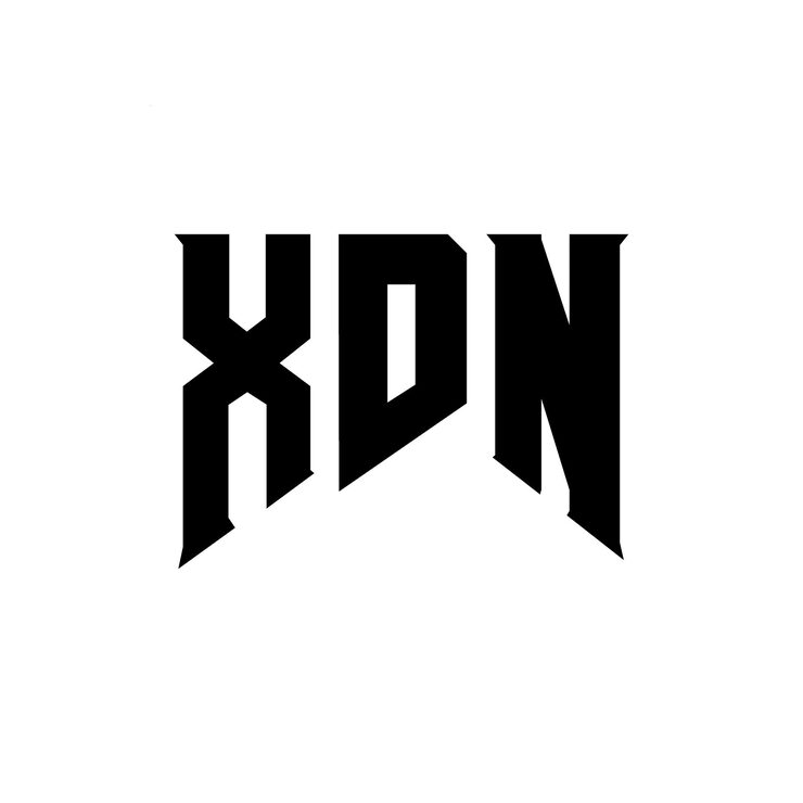 Vector diseño de logotipo de letra xdn para una empresa de tecnología diseño de logotipo xdn combinación de colores blanco y negro xdn logotipo xdn vector xdn diseño icono xdn alfabeto xdn tipografía diseño de logotipo