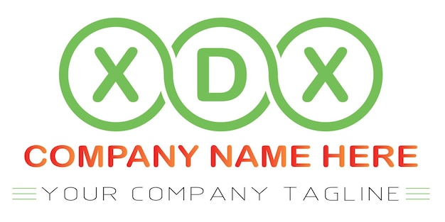 Diseño del logotipo de la letra XDX
