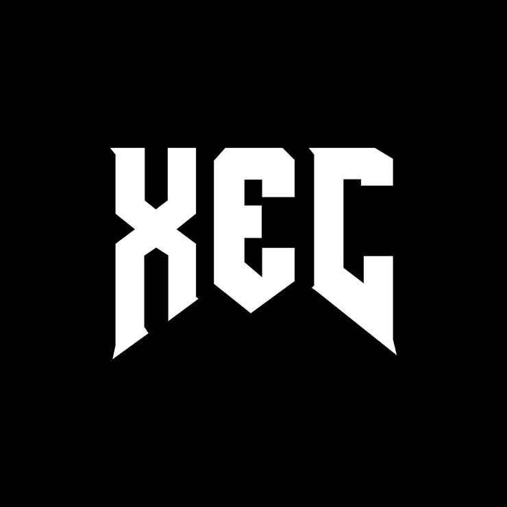 Vector diseño de logotipo de letra xec para una empresa de tecnología xec diseño de logotipo combinación de colores blanco y negro xec logotipo xec vector xec diseño del icono xec alfabeto xec tipografía diseño del logotipo