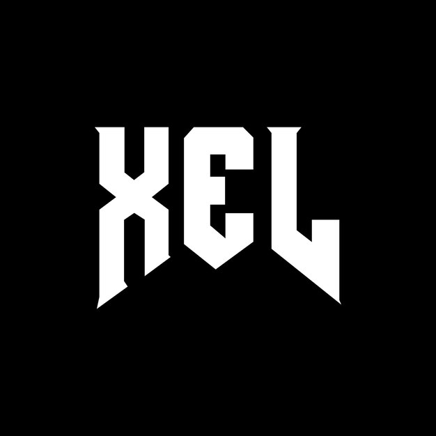 Diseño de logotipo de letra XEL para una empresa de tecnología Diseño del logotipo de XEL combinación de colores blanco y negro XEL logotipo XEL vector XEL diseño Icono XEL alfabeto XEL tipografía diseño del logotipo