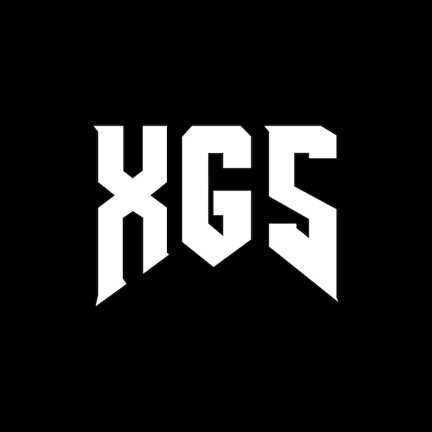 Diseño de logotipo de letra XGS para la empresa de tecnología XGS Diseño del logotipo XGS combinación de colores blanco y negro XGS Logotipo XGS Vector XGS diseño XGS icono XGS alfabeto XGS tipografía diseño del logotipo