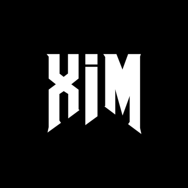Diseño de logotipo de letra XIM para una empresa de tecnología XIM diseño de logotipo negro y blanco combinación de colores XIM logotipo XIM vector XIM diseño XIM icono XIM alfabeto XIM tipografía diseño del logotipo