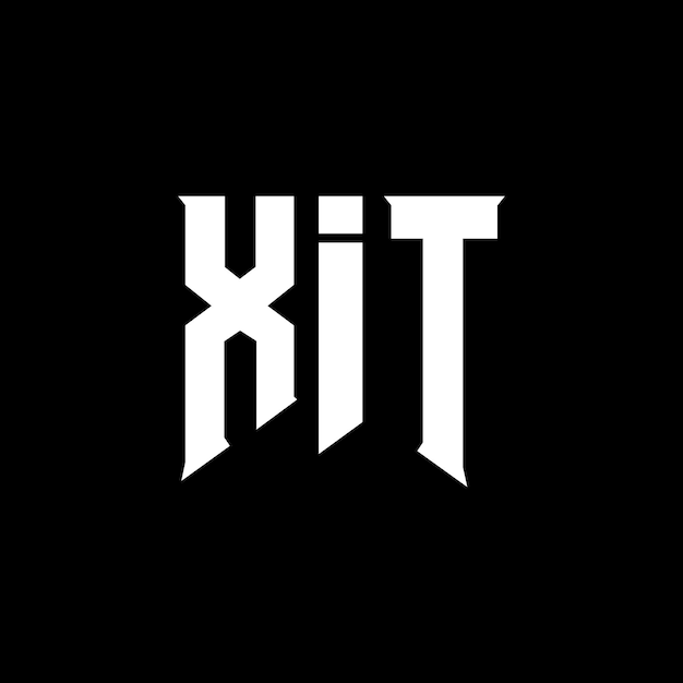 Diseño de logotipo de letra XIT para una empresa de tecnología XIT diseño de logotipo combinación de colores blanco y negro XIT logotipo XIT vector XIT diseño XIT icono XIT alfabeto XIT tipografía diseño de logotip