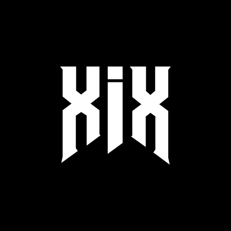 Vector diseño de logotipo de letra xix para una empresa de tecnología diseño de logotipo de combinación de colores blanco y negro logotipo xix diseño vectorial icono xix alfabeto xix tipotipo diseño de logotipo