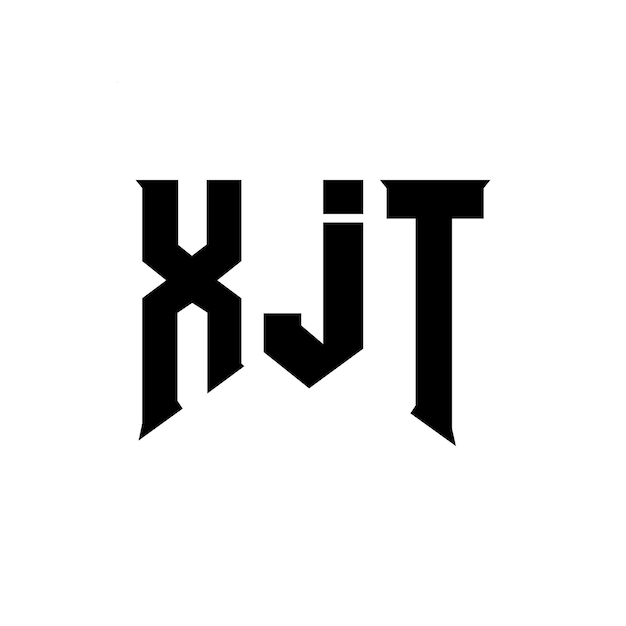Diseño de logotipo de letra XJT para la compañía de tecnología XJT diseño de logotipo combinación de colores blanco y negro XJT logotipo XJT vector XJT diseño XJT icono XJT alfabeto XJT tipografía logotipo diseño