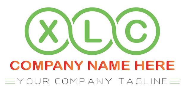 Diseño de logotipo de letra XLC