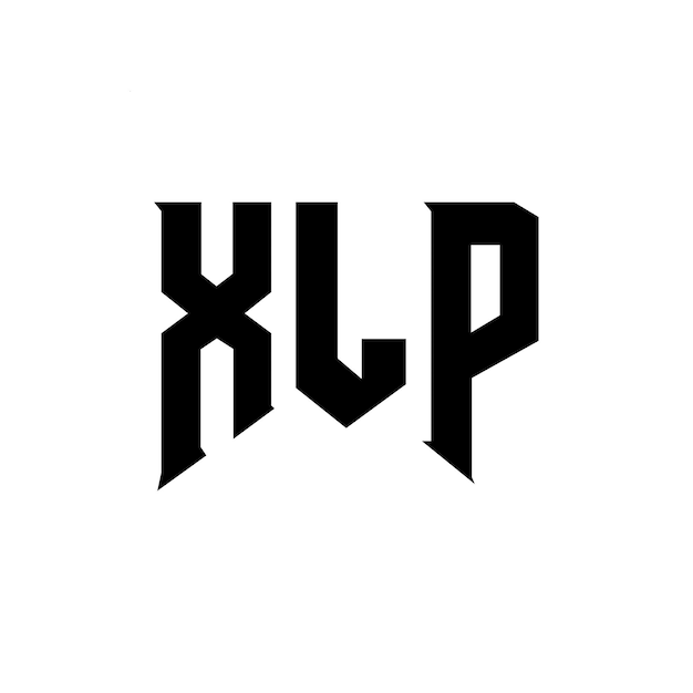 Diseño de logotipo de letra XLP para una empresa de tecnología Diseño de Logotipo XLP combinación de colores blanco y negro XLP logotipo XLP vector XLP diseño XLP icono XLP alfabeto XLP tipografía diseño de logotipo
