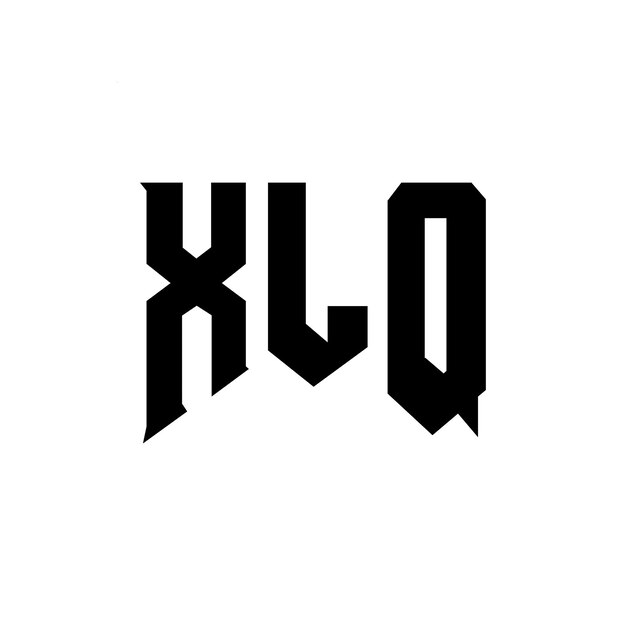 Diseño de logotipo de letra XLQ para una empresa de tecnología Diseño de Logotipo XLQ combinación de colores blanco y negro XLQ logotipo XLQ vector XLQ diseño XLQ icono XLQ alfabeto XLQ tipografía diseño de logotipo