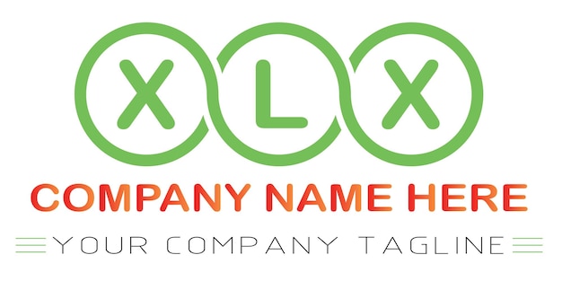 Diseño de logotipo de letra XLX