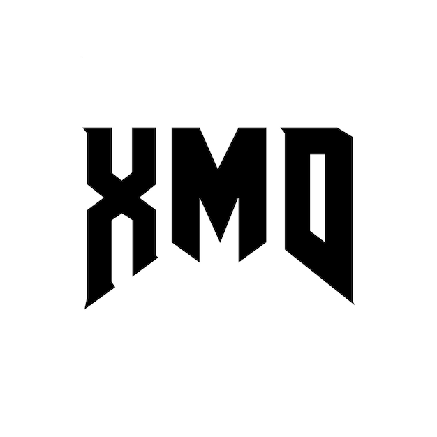 Diseño de logotipo de letra XMD para la compañía de tecnología XMD Diseño del logotipo en blanco y negro Combinación de colores XMD Logotipo XMD Vector XMD diseño Icono XMD Alfabeto XMD Tipografía diseño del logotipo