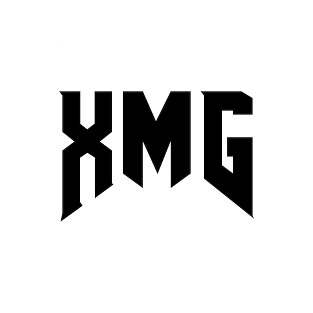 Diseño de logotipo de letra XMG para una empresa de tecnología Diseño de Logotipo XMG combinación de colores blanco y negro XMG logotipo Vector XMG diseño XMG icono XMG alfabeto XMG tipografía diseño de logotipo